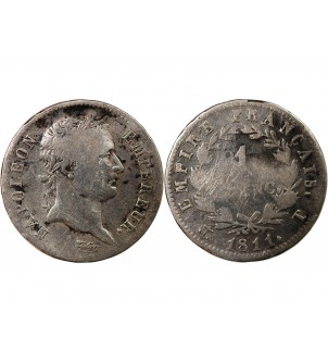 NAPOLEON Ier - 1 FRANC ARGENT 1811 T NANTES 2