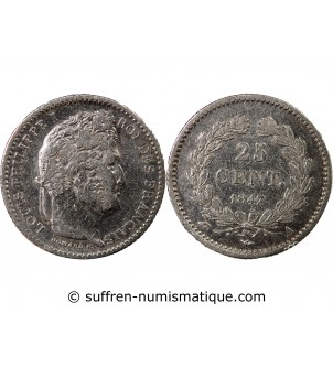 LOUIS-PHILIPPE﻿ Ier - 25 CENTIMES ARGENT 1847 A PARIS