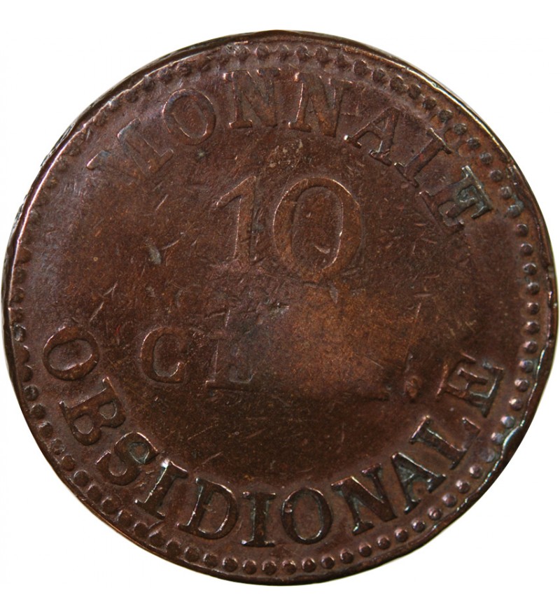 SIEGE D'ANVERS, LOUIS XVIII﻿ - 10 CENTIMES 1814