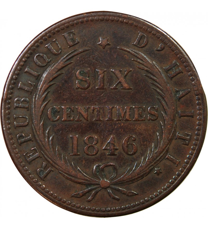 HAITI - 6 CENTIMES 1846