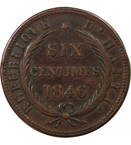 HAITI - 6 CENTIMES 1846