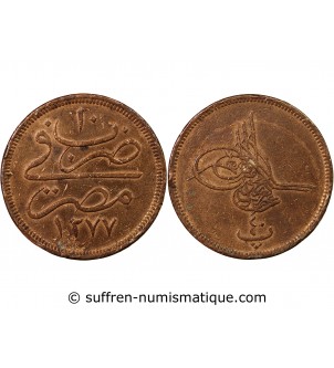 EMPIRE OTTOMAN, ABDULAZIZ - 40 PARA 1277/10 (1870)