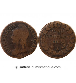 DUPRÉ - 5 CENTIMES AN 5 A PARIS