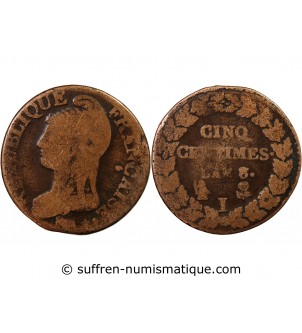 DUPRÉ - 5 CENTIMES AN 8 I LIMOGES
