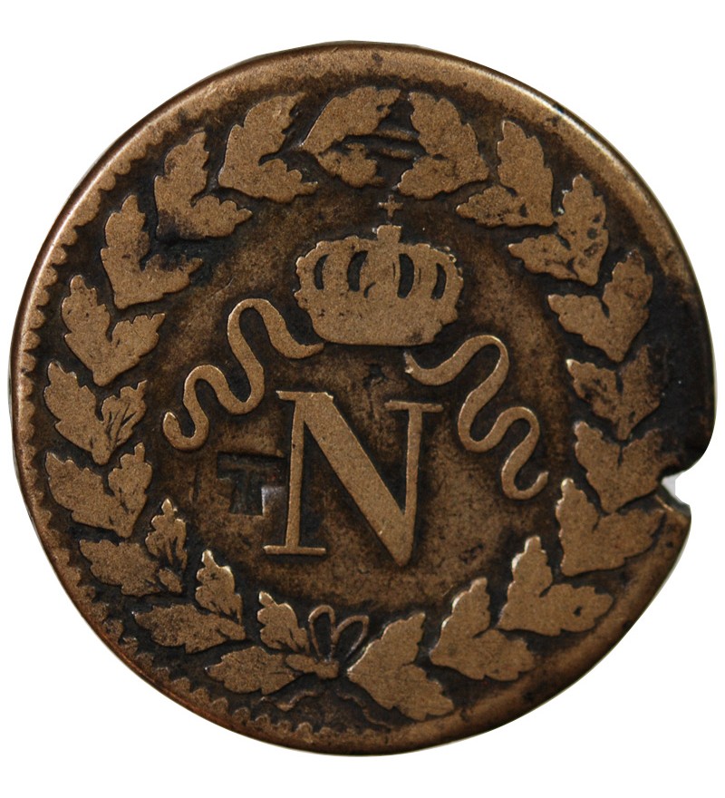 BLOCUS DE STRASBOURG, NAPOLEON Ier - DECIME 1815. BB - CONTREMARQUE T