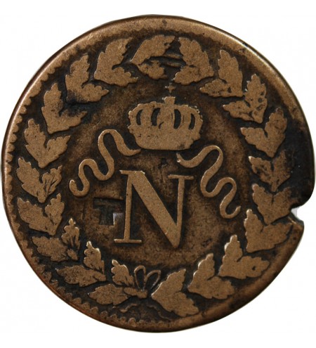 BLOCUS DE STRASBOURG, NAPOLEON Ier - DECIME 1815. BB - CONTREMARQUE T