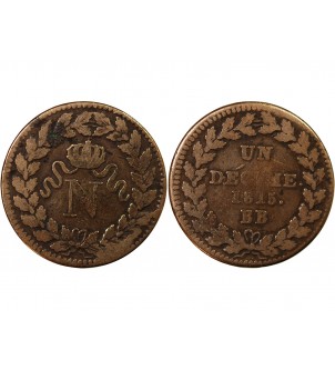 BLOCUS DE STRASBOURG, NAPOLEON Ier - DECIME 1815. BB 2