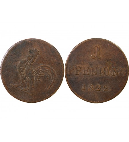 ALLEMAGNE, FRANCFORT-SUR-MAIN - JUDENPFENNING 1822