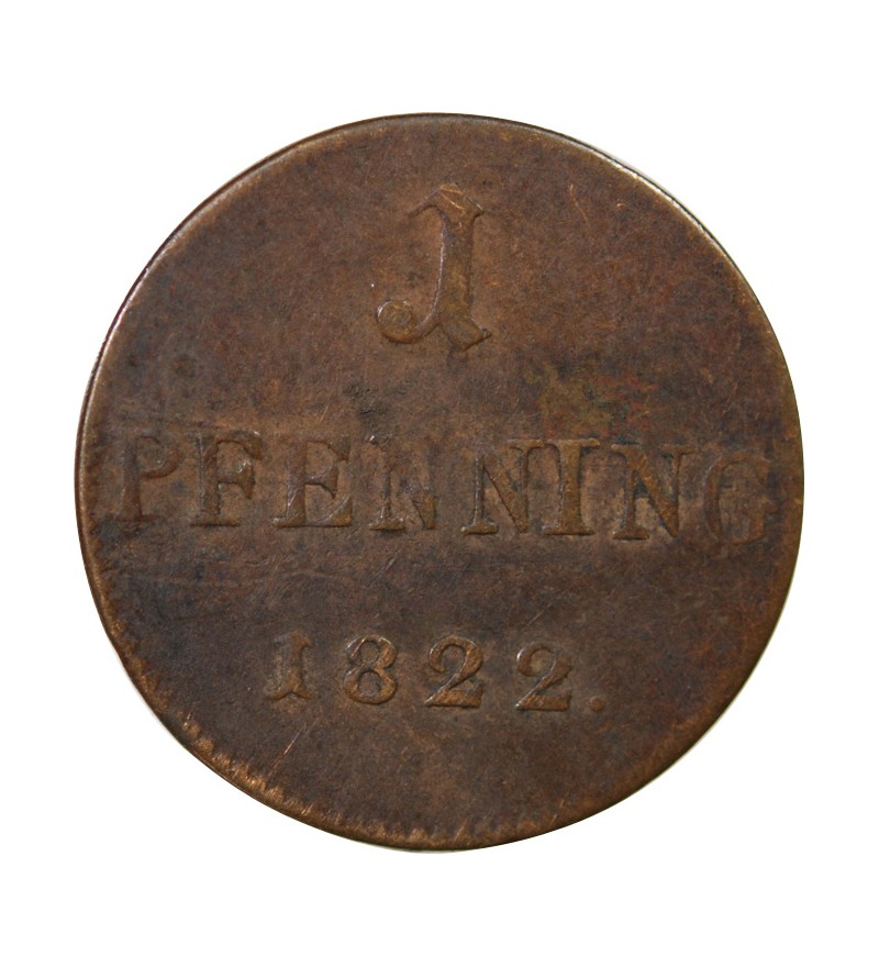 ALLEMAGNE, FRANCFORT-SUR-MAIN - JUDENPFENNING 1822