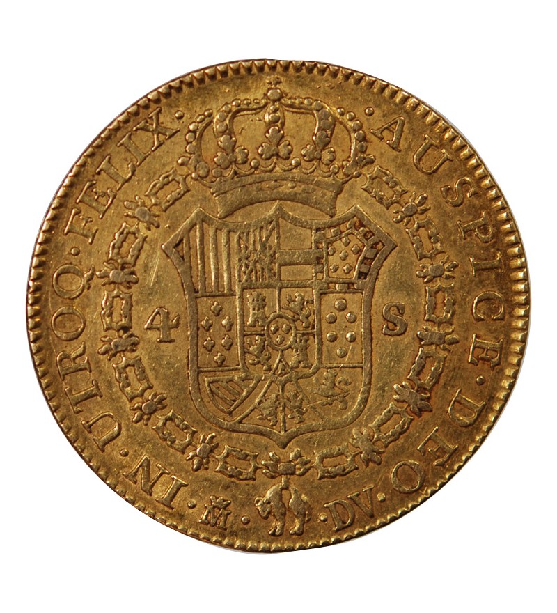 ESPAGNE, CHARLES III - 4 ESCUDOS 1787 MADRID