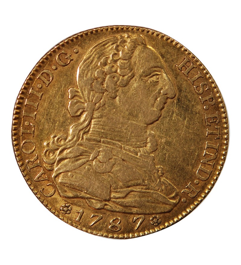 ESPAGNE, CHARLES III - 4 ESCUDOS 1787 MADRID