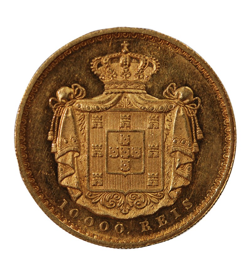 PORTUGAL, LOUIS Ier - 10000 REIS OR 1879