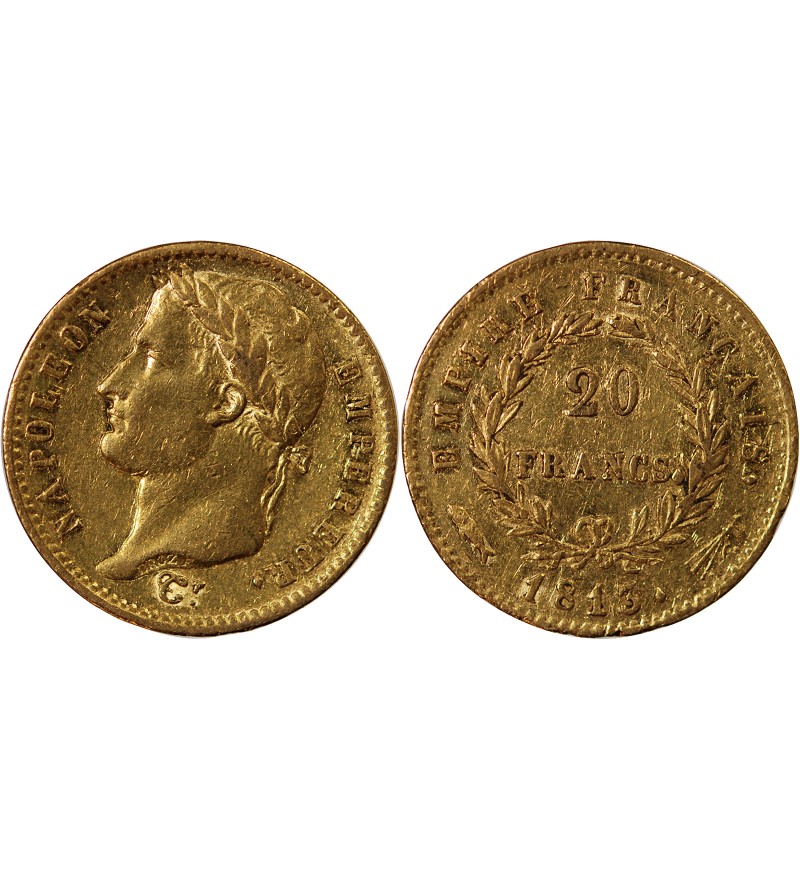 NAPOLEON Ier - 20 FRANCS OR 1813 UTRECHT