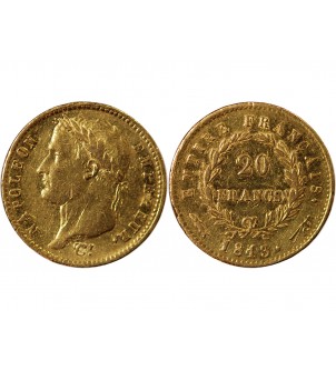 NAPOLEON Ier - 20 FRANCS OR 1813 UTRECHT 2