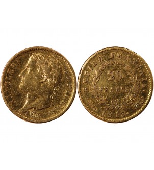 NAPOLEON Ier - 20 FRANCS OR 1813 UTRECHT 2