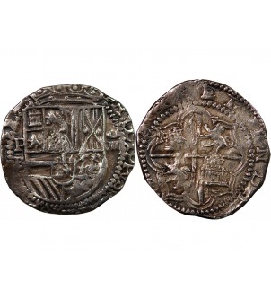 BOLIVIE, PHILIPPE III - 8 REALES ARGENT 1596 / 1621 2