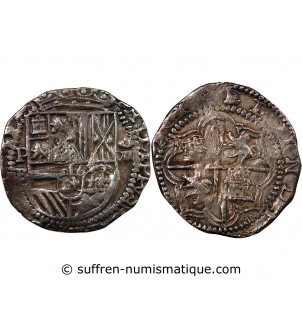 BOLIVIE, PHILIPPE III - 8 REALES ARGENT 1596 / 1621