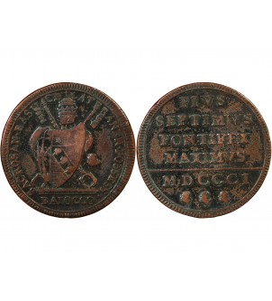 VATICAN, PIE VII - BAIOCCO 1801 2