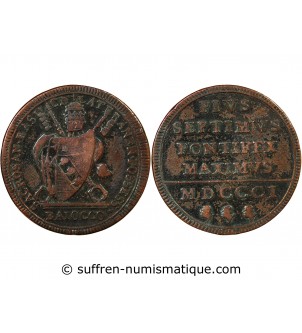 VATICAN, PIE VII - BAIOCCO 1801