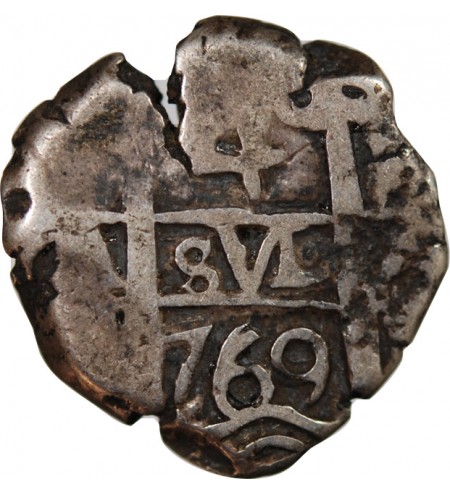 BOLIVIE, CHARLES III - 4 REALES ARGENT 1769