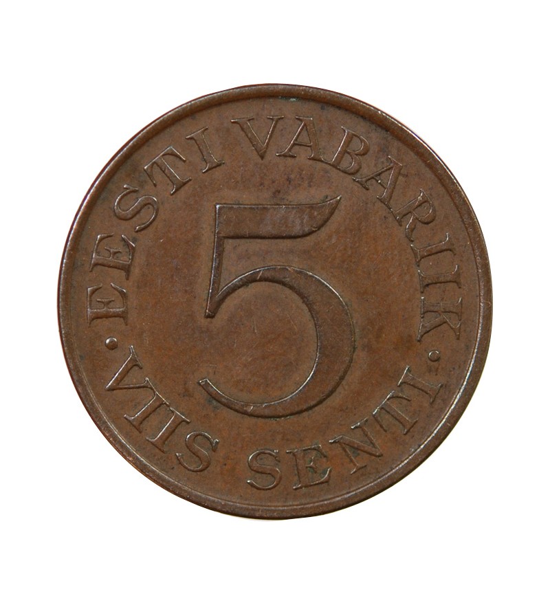 ESTONIE - 5 SENTI 1931
