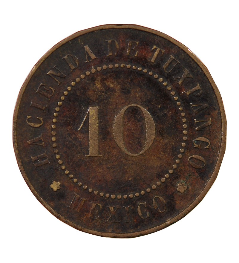 MEXIQUE, HACIENDA DE TUXPANGO - 10 CENTAVOS