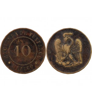 MEXIQUE, HACIENDA DE TUXPANGO - 10 CENTAVOS 2