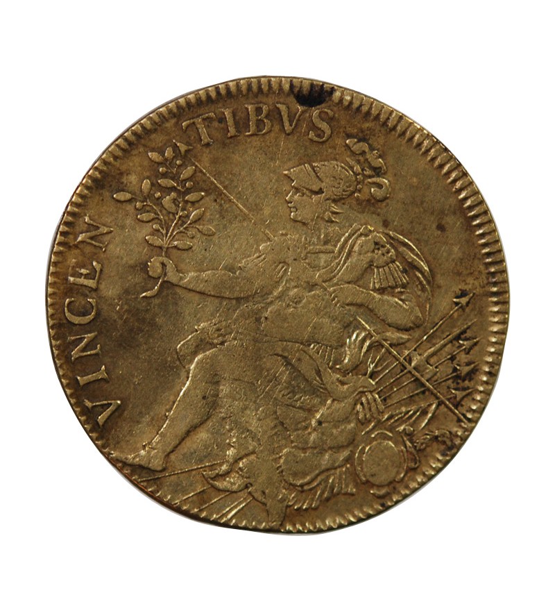 LOUIS XIV LE ROI SOLEIL - JETON LAITON - MARS