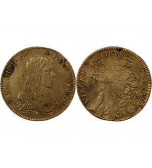 LOUIS XIV LE ROI SOLEIL - JETON LAITON - MARS 2