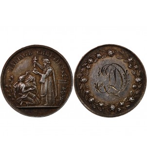 MARIAGE, MARIAGE CHRETIEN - MEDAILLE ARGENT inscrite en 1866 2