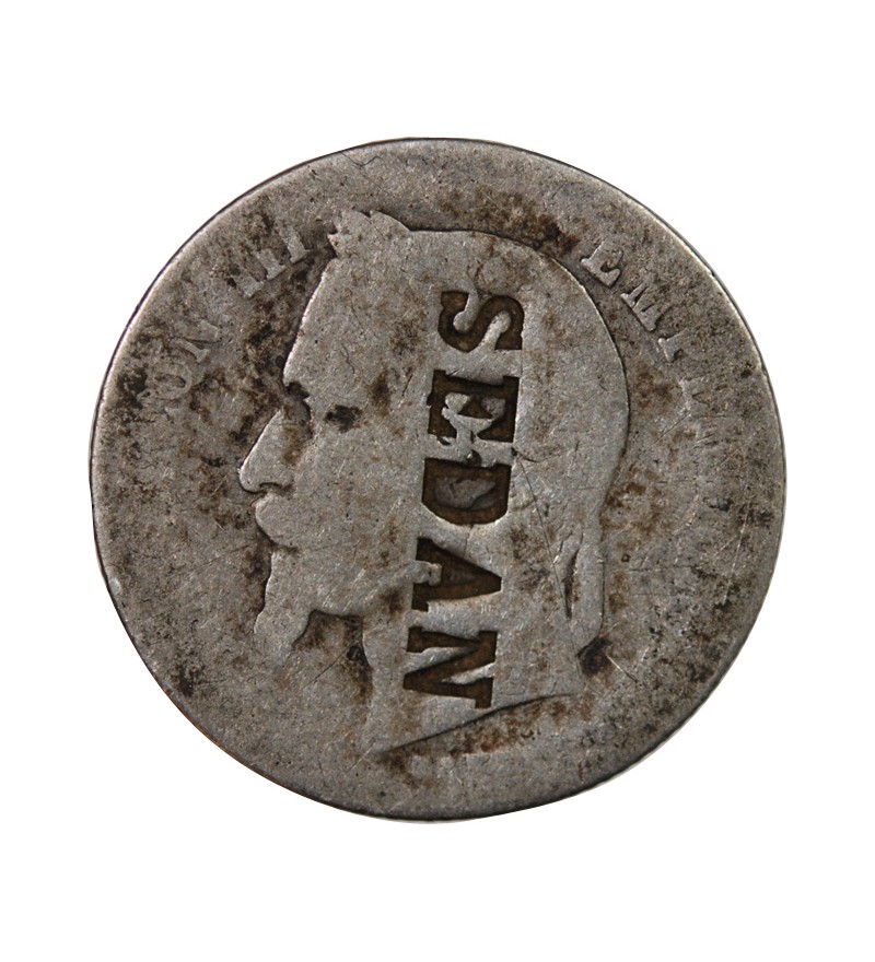 NAPOLEON III - 20 CENTIMES ARGENT 1867 - SURCHARGE SEDAN