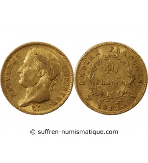 NAPOLEON Ier﻿ - 40 FRANCS OR 1812 A PARIS﻿