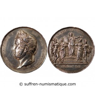 CHAMBRE DES DÉPUTÉS, LOUIS-PHILIPPE - MÉDAILLE ARGENT 1847