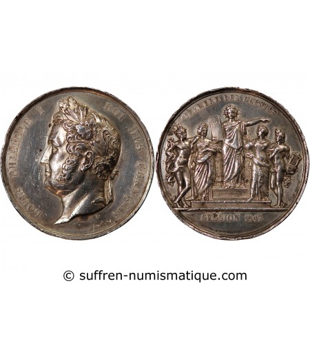 CHAMBRE DES DÉPUTÉS, LOUIS-PHILIPPE - MÉDAILLE ARGENT 1847