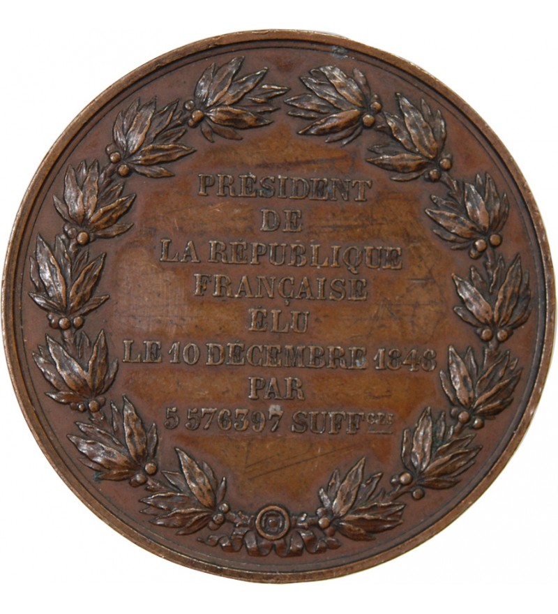 LOUIS-NAPOLEON BONAPARTE - MÉDAILLE CUIVRE - ELECTION DE 1848