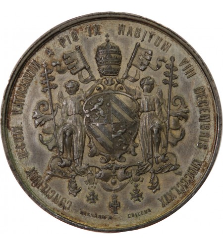 FRANCE, ELECTION DE PIE IX - MÉDAILLE ETAIN 1846