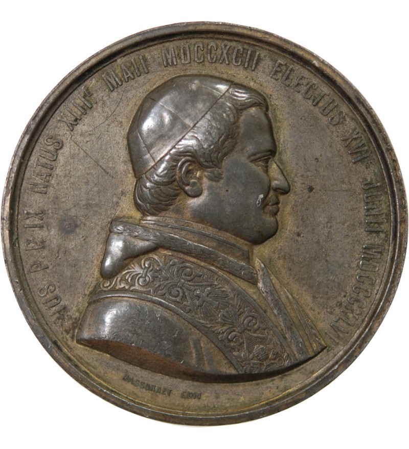 FRANCE, ELECTION DE PIE IX - MÉDAILLE ETAIN 1846