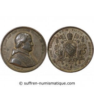 FRANCE, ELECTION DE PIE IX - MÉDAILLE ETAIN 1846
