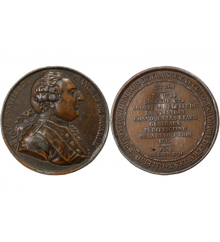 GALERIE NUMISMATIQUE DES ROIS DE FRANCE, LOUIS XVI - MÉDAILLE 1836 / 1840