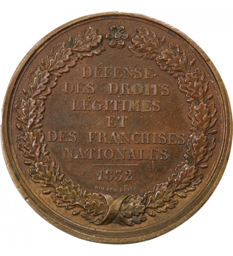 AVOCAT PIERRE-ANTOINE BERRYER - MÉDAILLE CUIVRE 1832