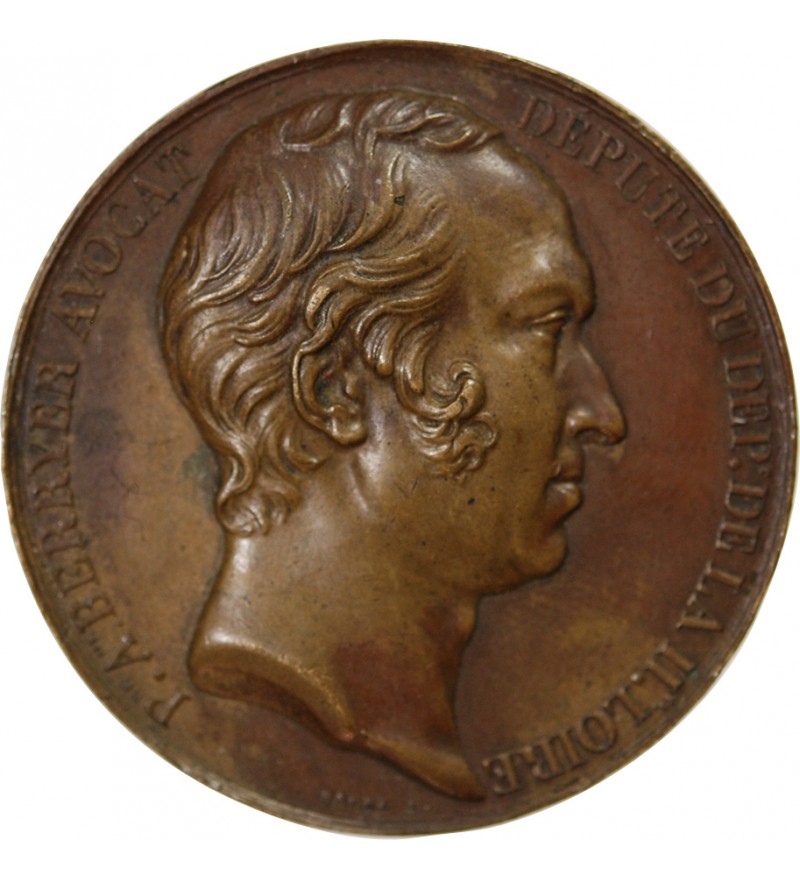 AVOCAT PIERRE-ANTOINE BERRYER - MÉDAILLE CUIVRE 1832