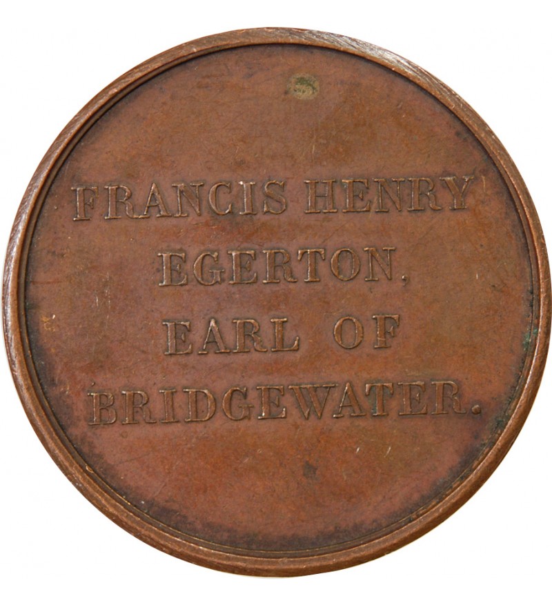 GRANDE-BRETAGNE, EARL OF BRIDGEWATER - MEDAILLE CUIVRE