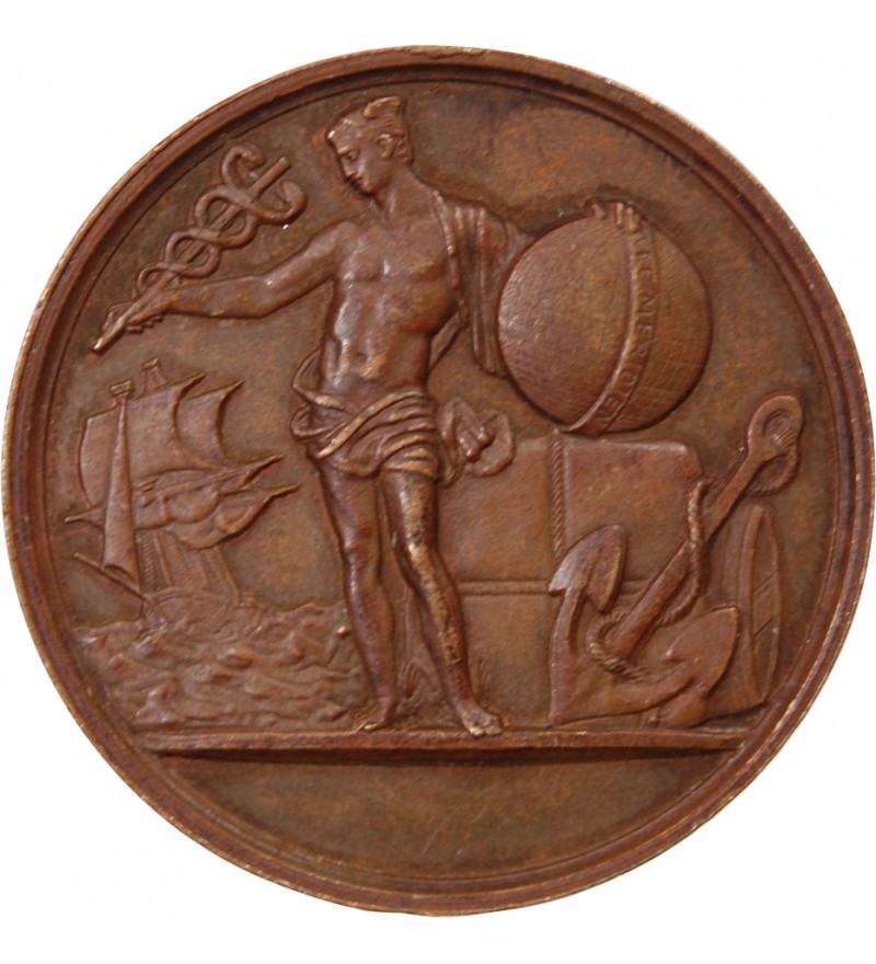 ASSURANCES MARITIMES, LE MERIDIEN – MEDAILLE CUIVRE 1869