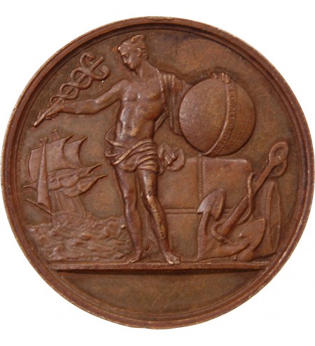 ASSURANCES MARITIMES, LE MERIDIEN – MEDAILLE CUIVRE 1869