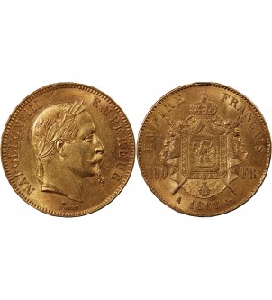 NAPOLEON III - ﻿100 FRANCS OR 1868 A PARIS﻿ 2