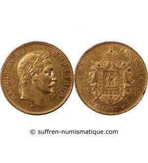 NAPOLEON III - ﻿100 FRANCS OR 1862 A PARIS﻿