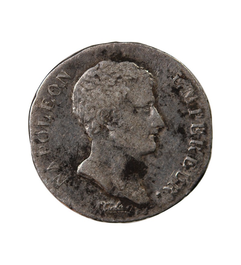 NAPOLEON Ier﻿ - 1/2 FRANC ARGENT AN 12 K BORDEAUX