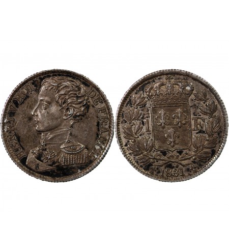 HENRI V - 1 FRANC ARGENT 1831