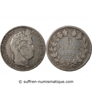 LOUIS-PHILIPPE Ier - 5 FRANCS 1832 MA MARSEILLE " Tranche en Relief"