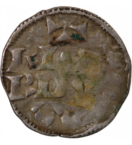 DUCHÉ D'AQUITAINE, RICHARD COEUR DE LION – DENIER ARGENT 1169 / 1199